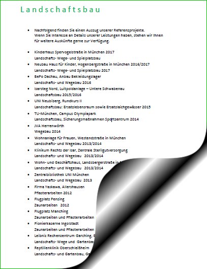 Zum Dokument Landschaftsbau ...